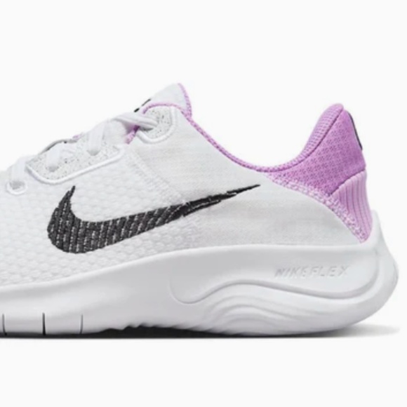 Women's Nike Flex Experience RN11 Size 7 in White/Black/Fuchsia - Picture 5 of 6